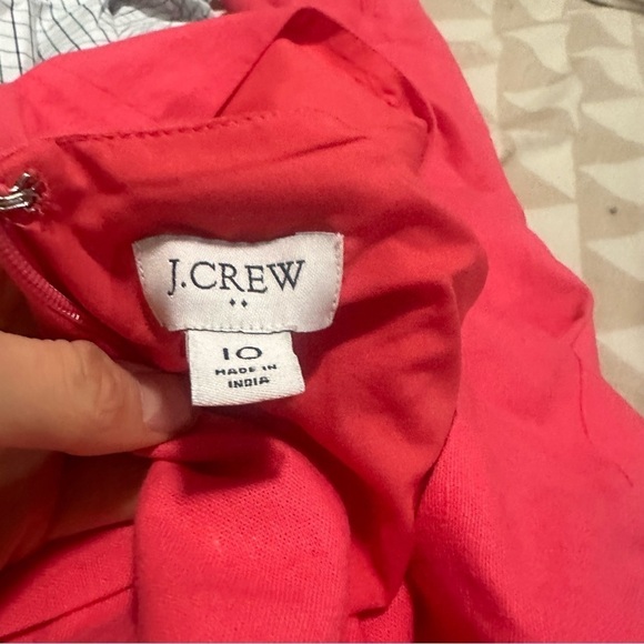 NWOT j crew scalloped shift dress guava - Picture 2 of 4